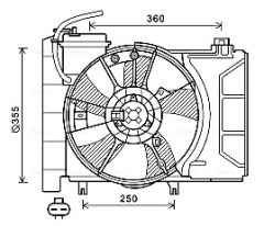 AVA QUALITY COOLING TO7647 — Вентилятор радиатора