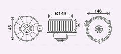 AVA QUALITY COOLING TO8735 — Моторчик печки