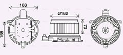 AVA QUALITY COOLING TO8740 — Моторчик печки