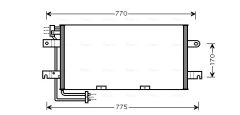 AVA QUALITY COOLING VN5195 — Radiator aer condiționat