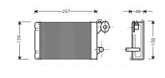 AVA QUALITY COOLING VN6062 — Radiator încălzire habitaclu