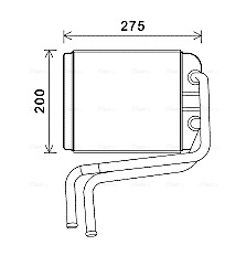 AVA QUALITY COOLING VN6378 — Радиатор печки