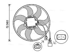 AVA QUALITY COOLING VN7537 — Вентилятор радиатора
