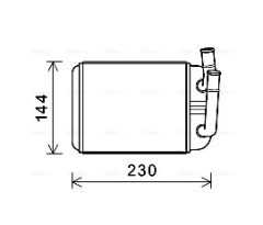 AVA QUALITY COOLING VNA6381 — Radiator încălzire habitaclu