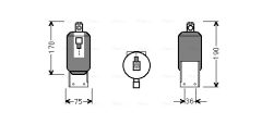AVA QUALITY COOLING VND292 — Filtru deshidrator aer condiționat