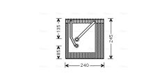 AVA QUALITY COOLING VNV242 — Evaporator aer condiționat