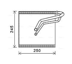 AVA QUALITY COOLING VNV387 — Evaporator aer condiționat
