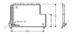 AVA QUALITY COOLING VO5131 — Radiator aer condiționat
