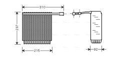 AVA QUALITY COOLING VOV125 — Evaporator aer condiționat