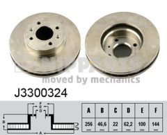 NIPPARTS J3300324 — Disc de frână