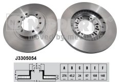 NIPPARTS J3305054 — Тормозной диск