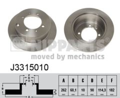 NIPPARTS J3315010 — Тормозной диск