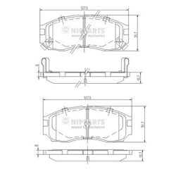NIPPARTS J3605030 — Колодки тормозные дисковые