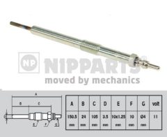 NIPPARTS J5710402 — Свеча накала