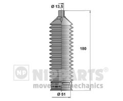 NIPPARTS N2840509 — Пыльник рулевой рейки с хомутами