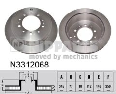 NIPPARTS N3312068 — Disc de frână