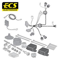 ECS OP072DHU — Set electric cârlig de remorcare