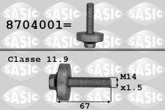 SASIC 8704001 — Șurub fulie