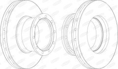 BERAL BCR113A — Disc de frână