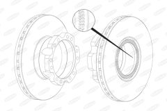 BERAL BCR226A — Disc de frână