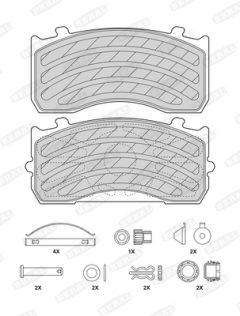 BERAL BCV29183TK — Колодки тормозные дисковые