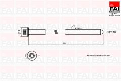FAI AutoParts B1139 — Комплект болтов ГБЦ