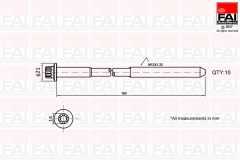 FAI AutoParts B2111 — Set șuruburi chiulasă