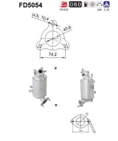 AS FD5054 — Сажевый фильтр