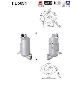 AS FD5091 — Сажевый фильтр
