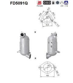 AS FD5091Q — Сажевый фильтр