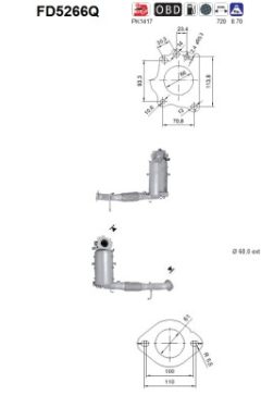 AS FD5266Q — Filtru de particule
