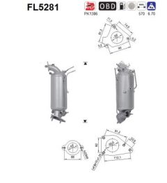AS FL5281 — Сажевый фильтр