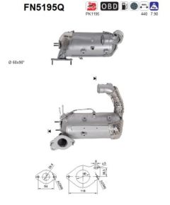 AS FN5195Q — Сажевый фильтр