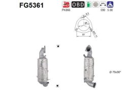 AS FG5361 — Filtru de particule