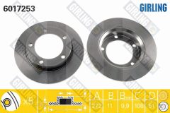 GIRLING 6017253 — Тормозной диск