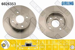 GIRLING 6026353 — Тормозной диск