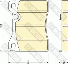 GIRLING 6102702 — Plăcuțe de frână disc