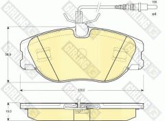 GIRLING 6410741 — Set discuri și plăcuțe de frână
