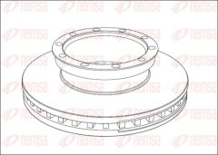 KAWE NCA1010.20 — Disc de frână