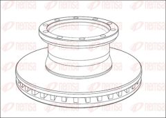 KAWE NCA1011.20 — Disc de frână