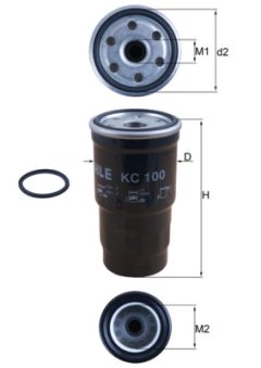 MAHLE KC100D — Топливный фильтр