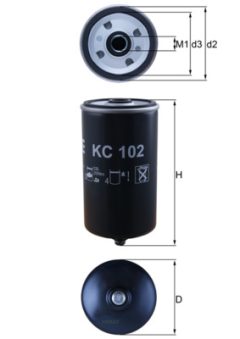 MAHLE KC102 — Filtru combustibil