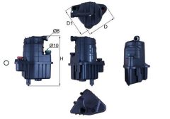 MAHLE KL832D — Топливный фильтр