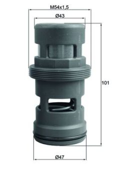 MAHLE TO18114 — Termostat răcire ulei