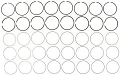 MAHLE 42089CP — Set segmenți piston