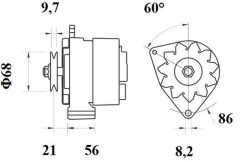 MAHLE MG124 — Alternator