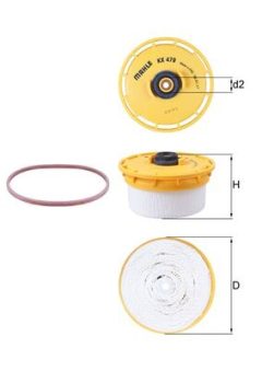 MAHLE KX479D — Filtru combustibil