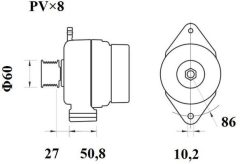 MAHLE MG414 — Генератор