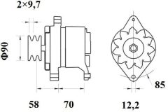 MAHLE MG521 — Генератор