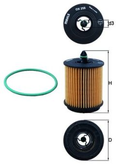 MAHLE OX258D — Масляный фильтр